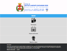 Tablet Screenshot of comune.sottoilmontegiovannixxiii.bg.it